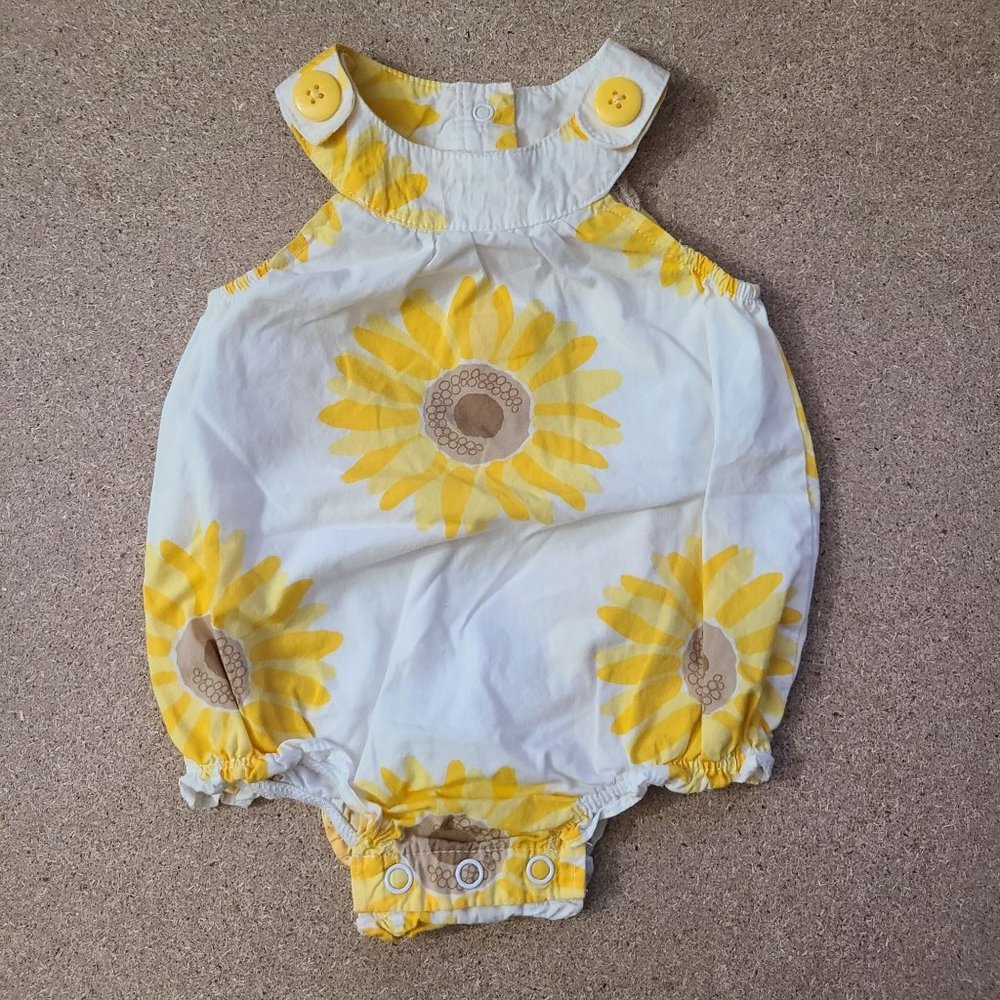 Carter's Sunflower Ruffled Romper - Picture 2 of 6